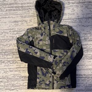 Pulse Kids Camouflage Puffer Jacket with Hood
